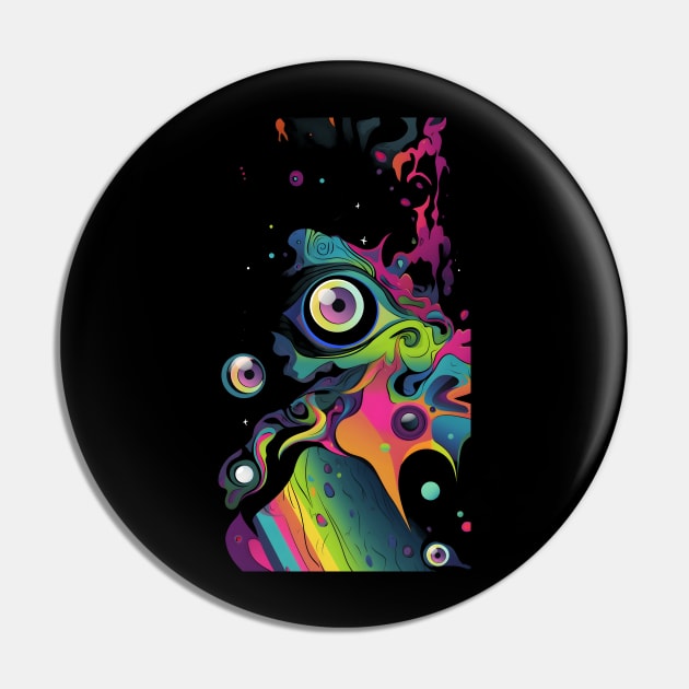 Trippy Eyeballs Series #1 Pin by MindGlowArt