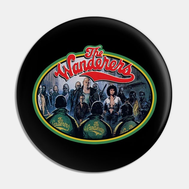 The Wanderers Vintage Image Pin by BergeronArt