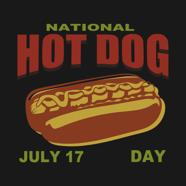 National Hot Dog Day 17 July by vender