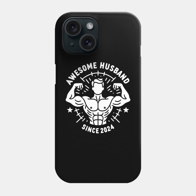 Awesome husband since 2024 proud wife married couple Phone Case by SOUDESIGN_vibe