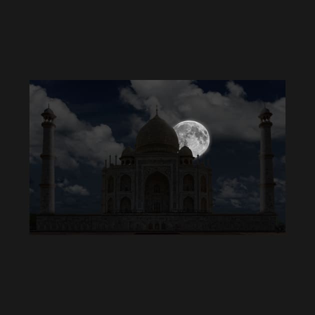 Taj Mahal Moonset. by bulljup