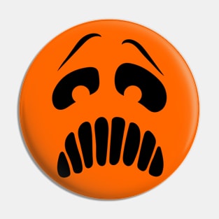 Ghostly Jack-o-Lantern Face Pin