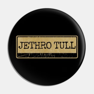 Aliska text black retro, JETHRO TULL Pin