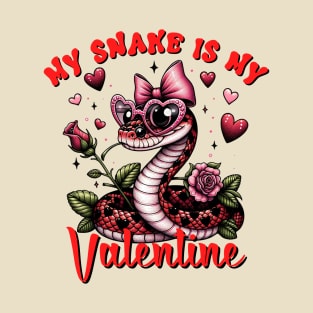 Serpentine Love: Reptile Valentine's Day T-Shirt