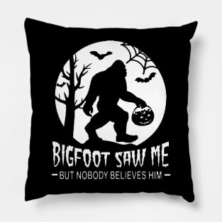 Bigfoot Saw Me - Black Pillow