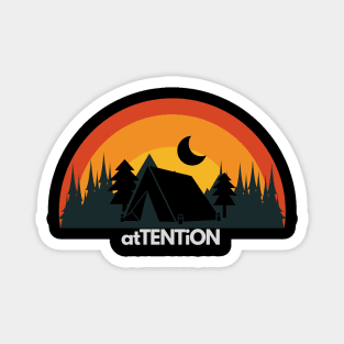 for the people who love camping introvert Magnet