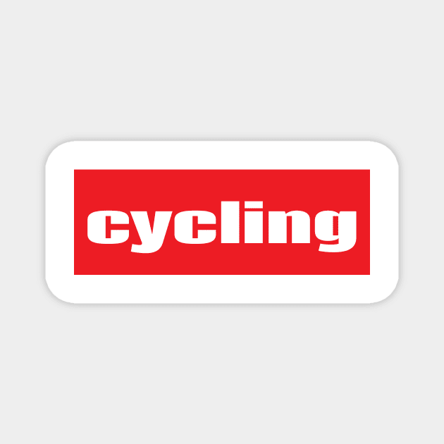 Cycling. Bicycle Road Bike Bike Riding. Magnet by ProjectX23Red