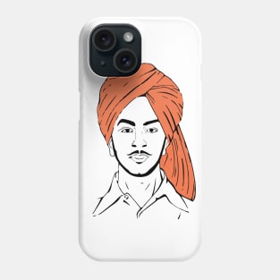 Bhagat Singh The Punjabi Indian Hero Freedom Fighter shirt Phone Case