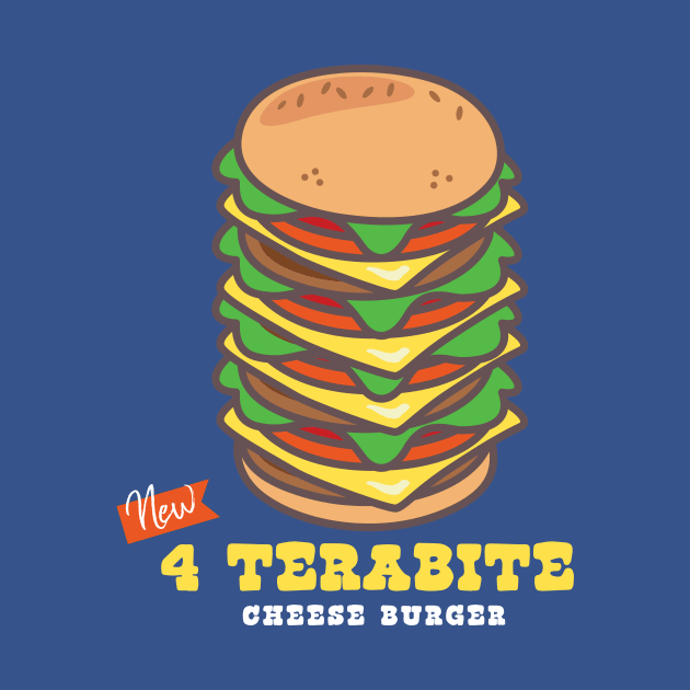 4 Terabite Cheese Burger by RussellTateDotCom