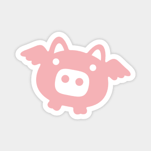 Flying Pink Pig Magnet