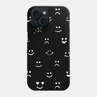 Faces, smiley face, eyes emotion Phone Case