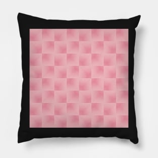 Cotton Candy Pink Abstract Watercolor Square Optical Illusion Tiles Pillow