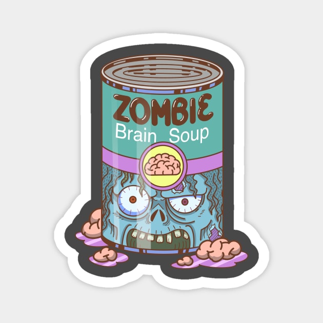 Zombie Brain Soup Magnet by Studio82