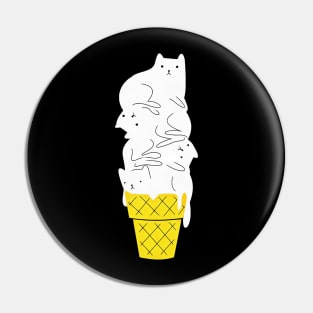 cats cat ice cream Pin