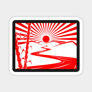 Rising sun Magnet