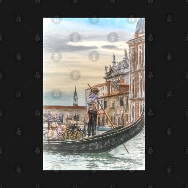 Gondola On The Grand Canal Venice by IanWL