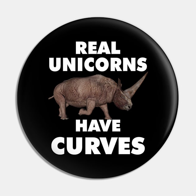 Real Unicorns Have Curves Pin by paola.illustrations