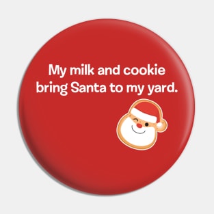 SANTA MILK AND COOKIES Pin