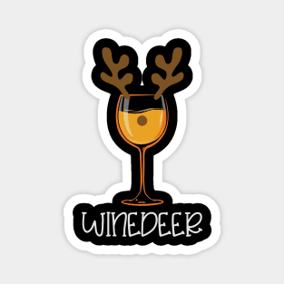 Winedeer funny Wine Lover Christmas gift Magnet