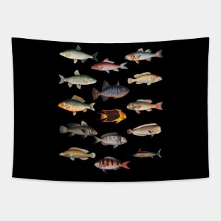 My Lucky Fishing Costume - Freshwater Fish Bass Tapestry