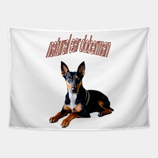 natural ear doberman Tapestry