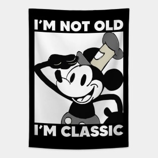 Steamboat Willie. I'm Not Old I'm Classic 2 Tapestry