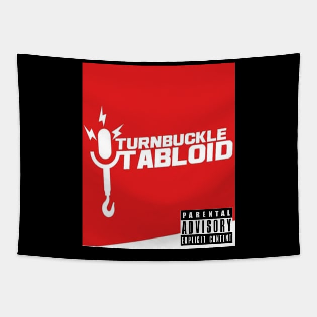 Turnbuckle Tabloid Red and White Tapestry by TurnbuckleTabloid