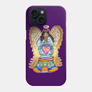 Heavenly Eternal Love Infinity Angel Snowglobe Phone Case