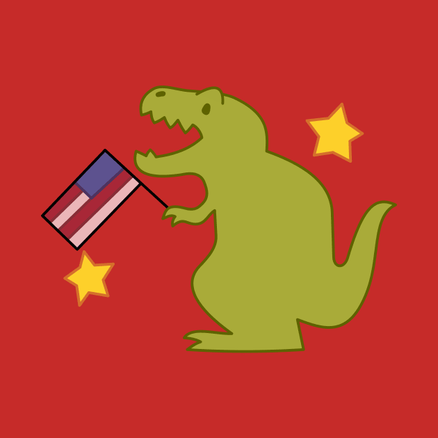 Patriotic T-Rex - Soos' Collection by Ed's Craftworks