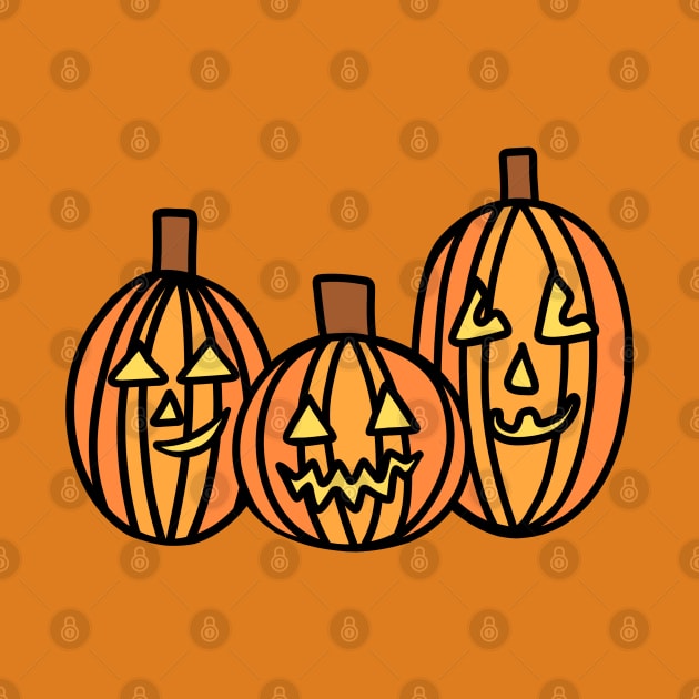 Jack O Lantern Pumpkin set doodle, made by SpookyShoppe by EndlessEmporium