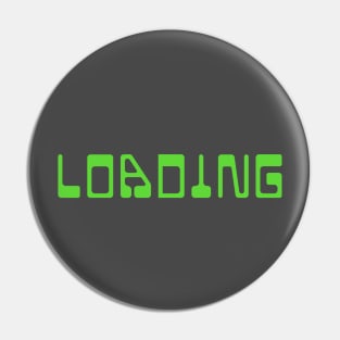 Loading Retro Game Text Pin