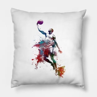 Basketball sport art #basketball Pillow