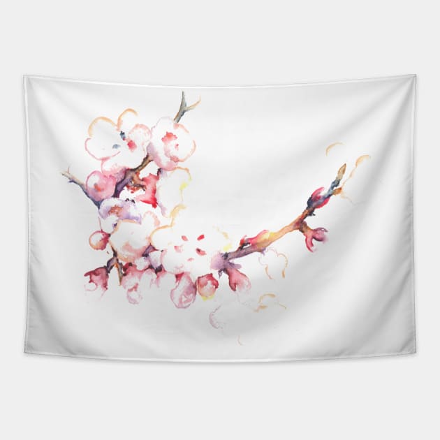 Sakura Tapestry by Maria Mi Art