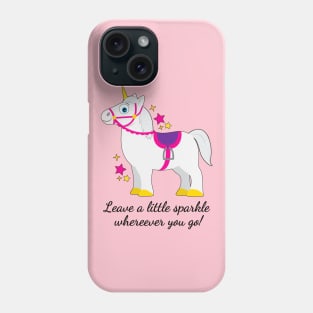 Unicorn: Leave a little sparkle wherever you go! Phone Case