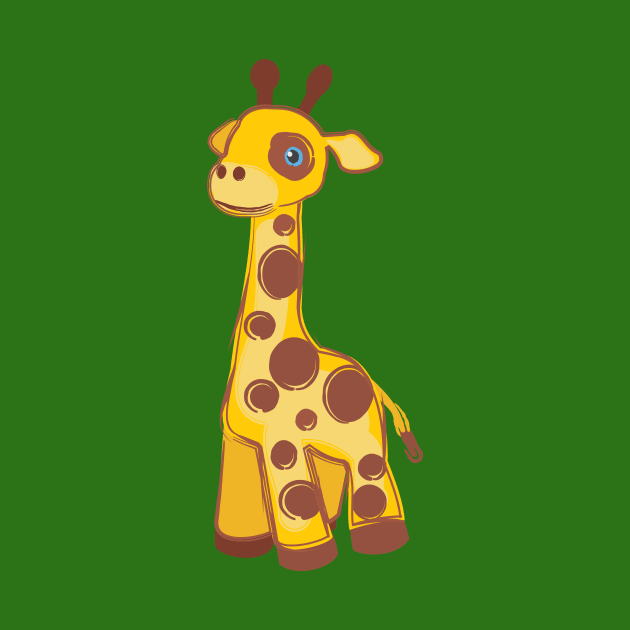 Baby Giraffe by evisionarts