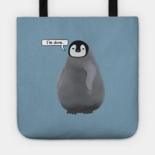 Grumpy Penguin Tote