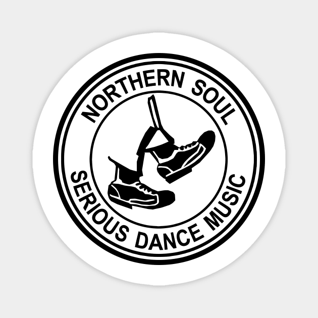 Northenr Soul Serious Dance Music Magnet by Ronald M. Wing