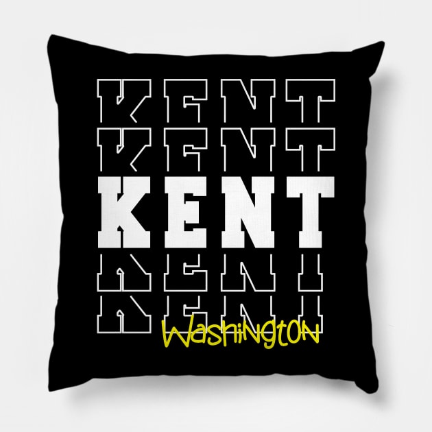 Kent city Washington Kent WA Pillow by TeeLogic