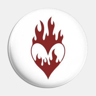 Flaming Heart Pin