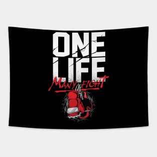 One Life Many Fight Tapestry