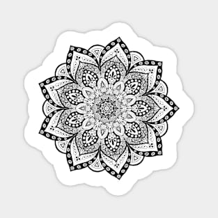 BW Mandala Magnet