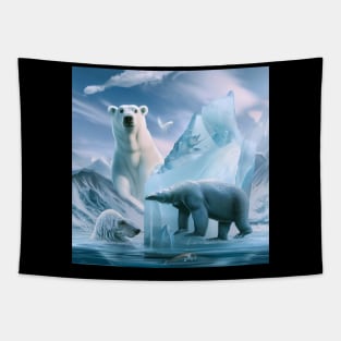 Ice Bears . Tapestry