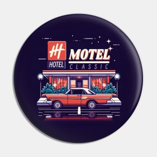 Hotel motel classic Pin