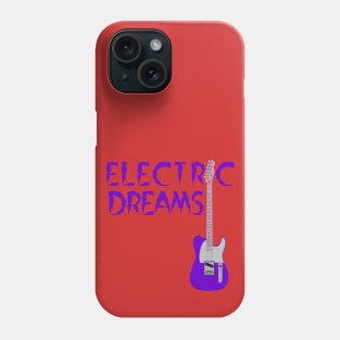 Electric Guitar, Electric Avenue, Purple Guitar Phone Case