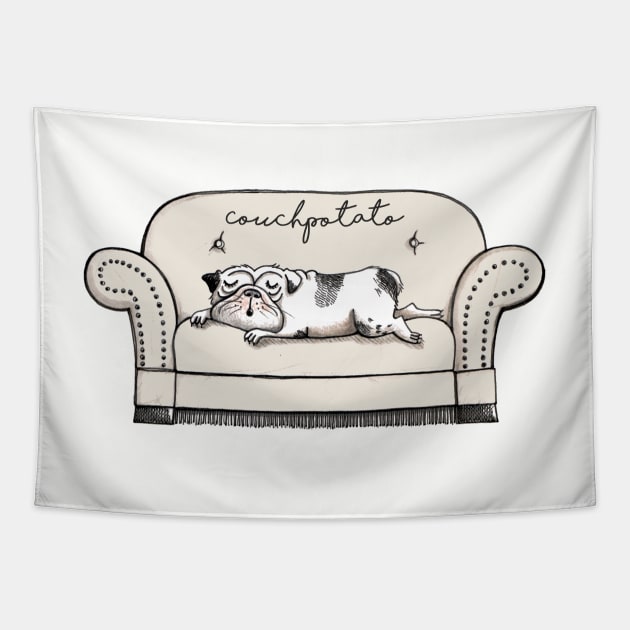 Couchpotato Tapestry by JunieMond