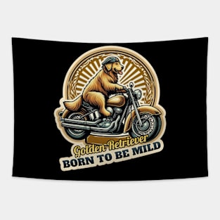 Golden Retriever Easy rider Tapestry