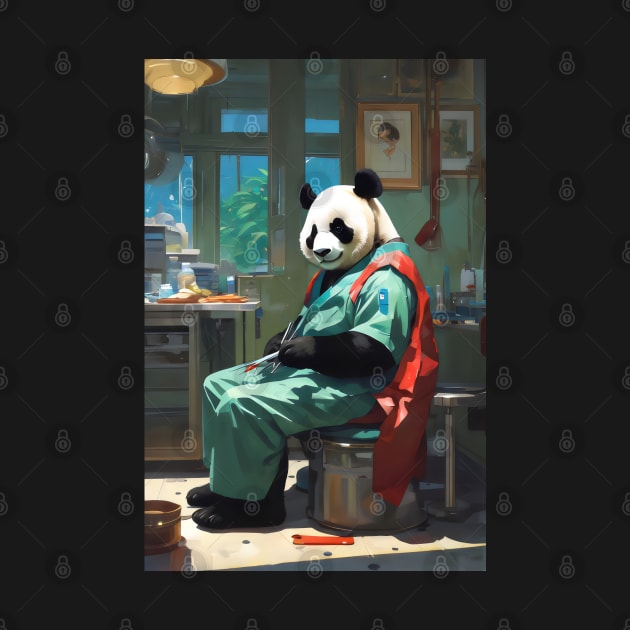 Cute Surgeon panda by Spaceboyishere