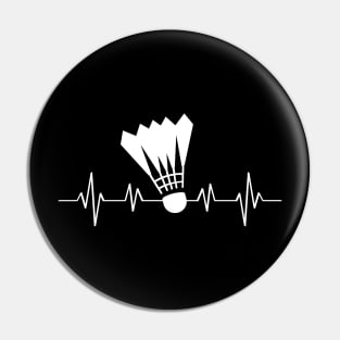 Heartbeat Badminton Pin