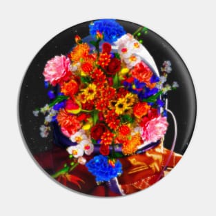 FLOWER ASTRONAUT. Pin