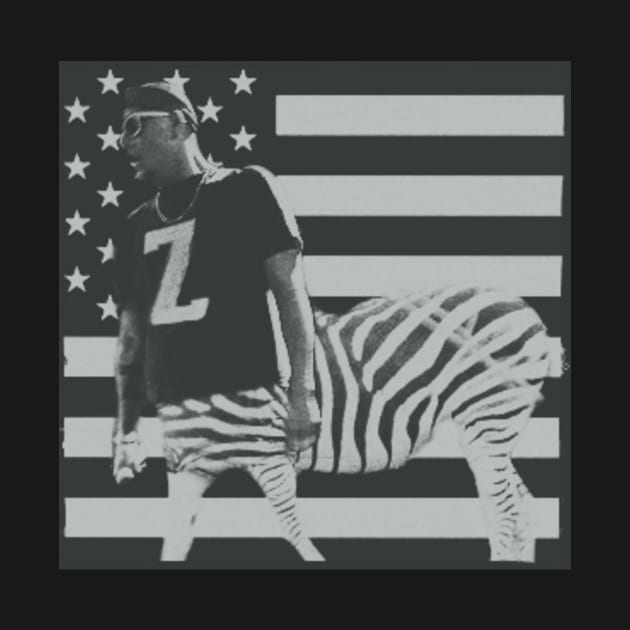 Zebra in America Z-Shirt by zillazdoogin